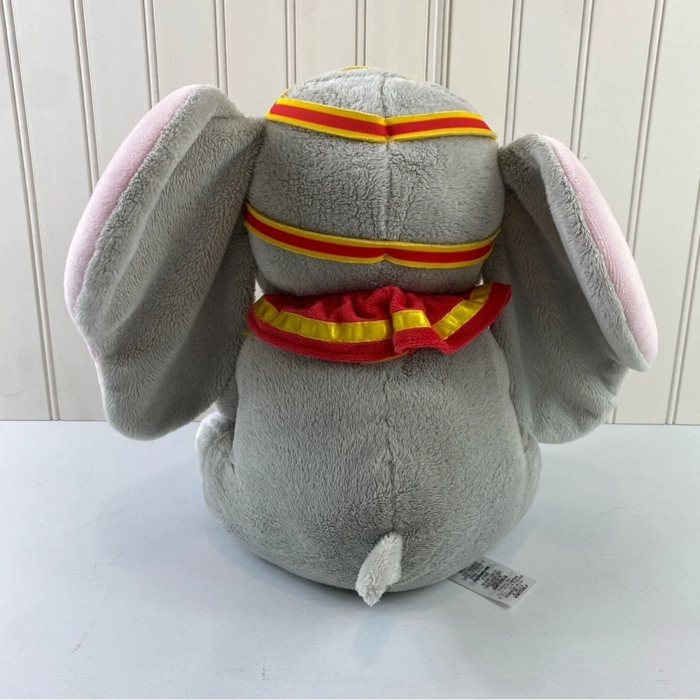 Disney Official Disney Parks Gray and Pink Elephant‎ Stuffed Animal 11”